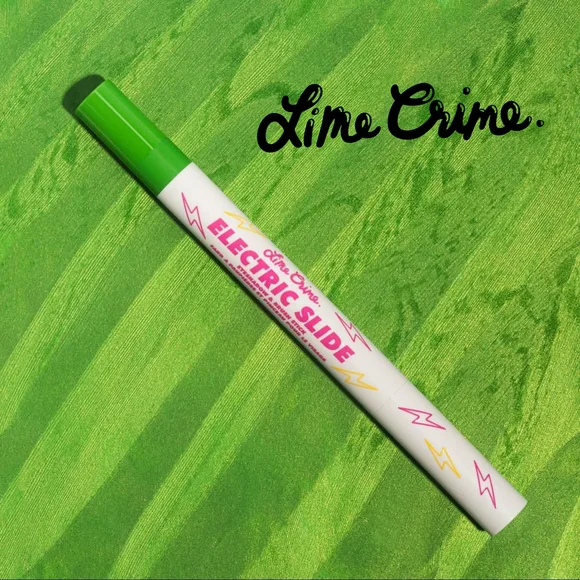 Lime Crime Electric Slide Green Party Marker - Picture 3 of 5